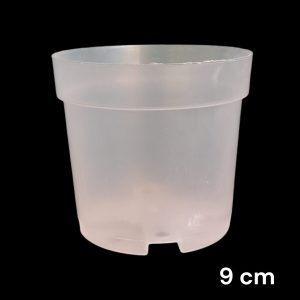 (9cm)-Transparent Plastic Plant Pot
