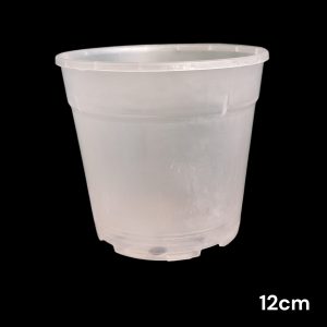 (12cm)-Transparent Plastic Plant Pot